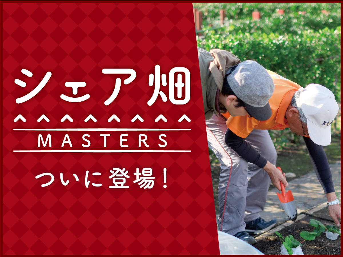 野菜づくりを、もっと楽しむ シェア畑Masters(マスターズ)