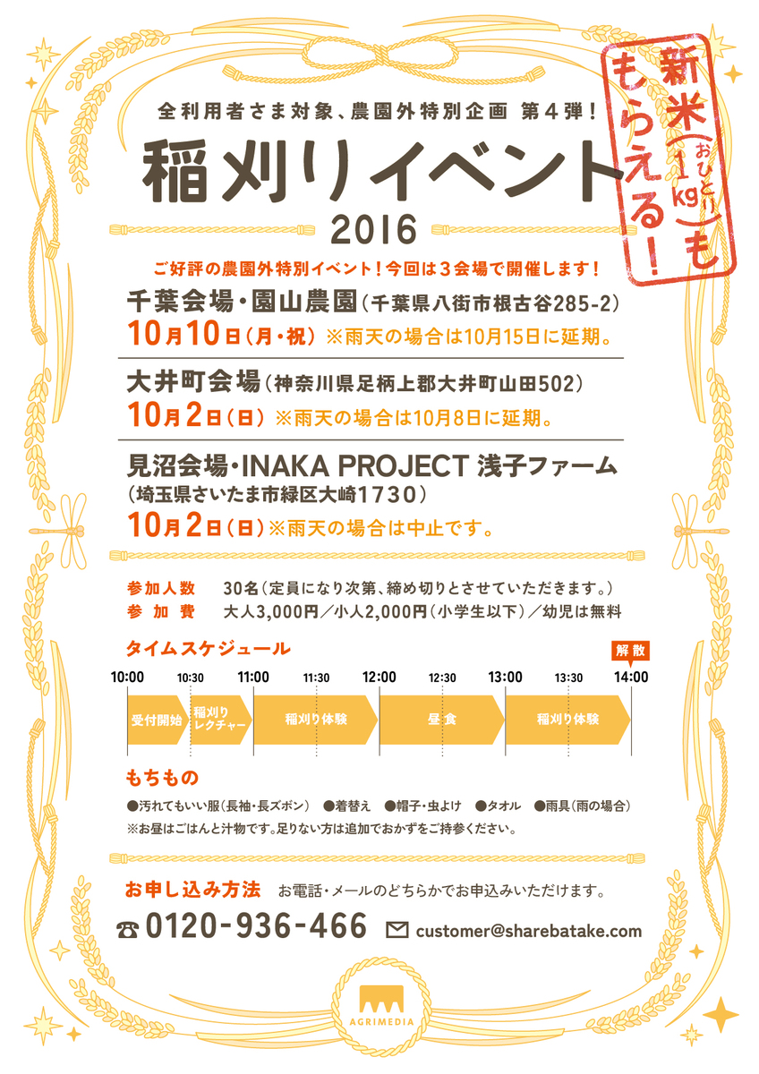 稲刈りイベント